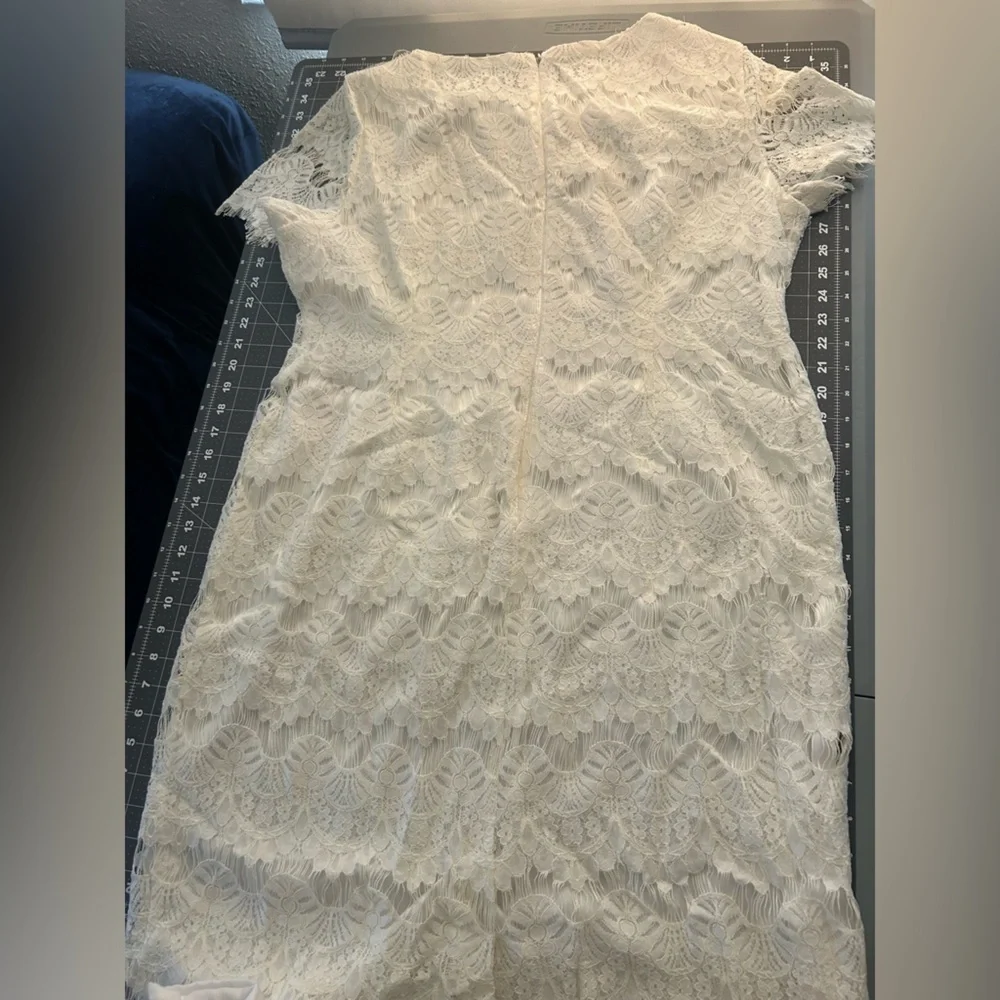 Preston & York White Lace Mini Dress - Picture 6 of 9